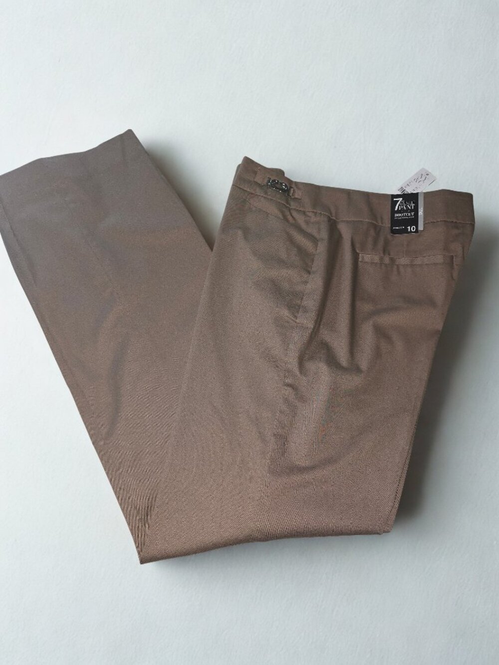 New York & Company 7th Avenue Brown/Taupe Bootcut Pant Size 10 Tall